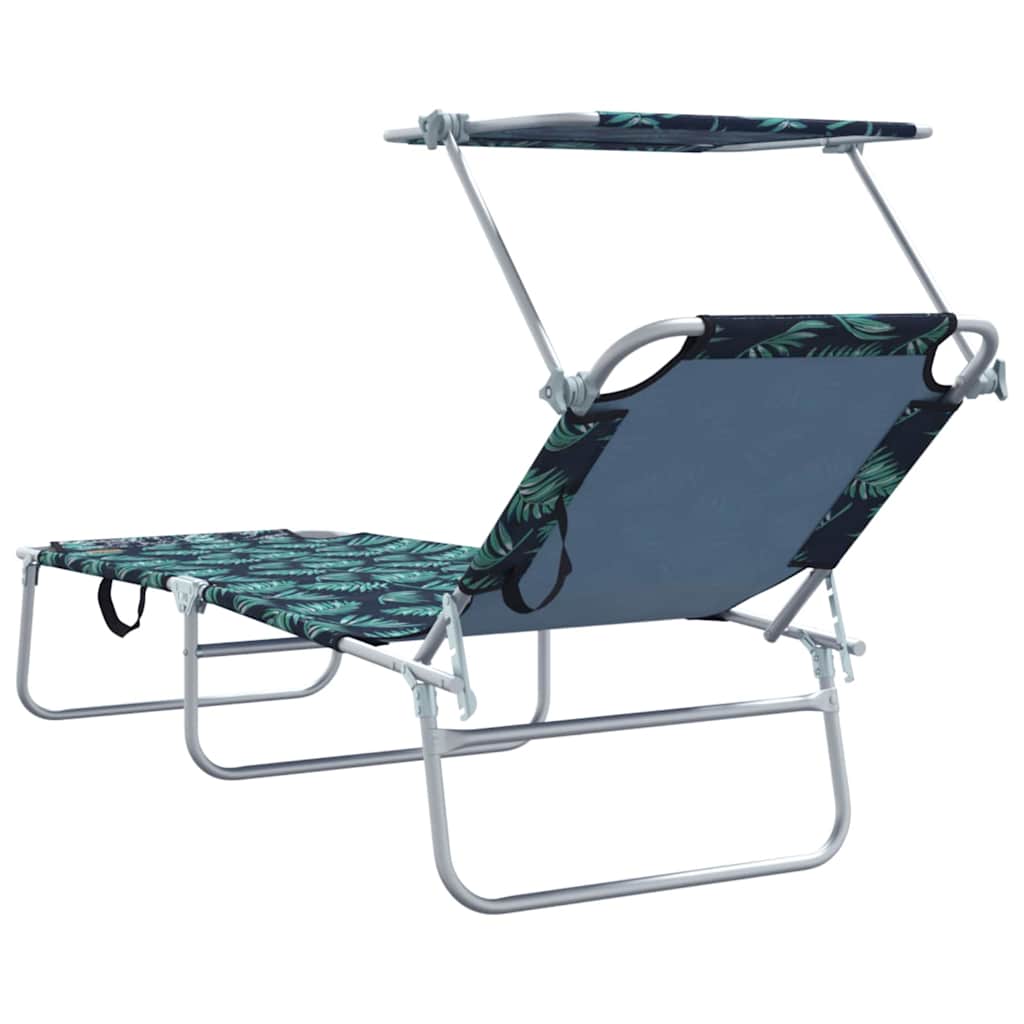 Solstol 2 stk. Polyester Grøn
