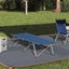 Foldende Camping Seng Blå 194 x 62,5 x 42,5 cm Oxford og Stål