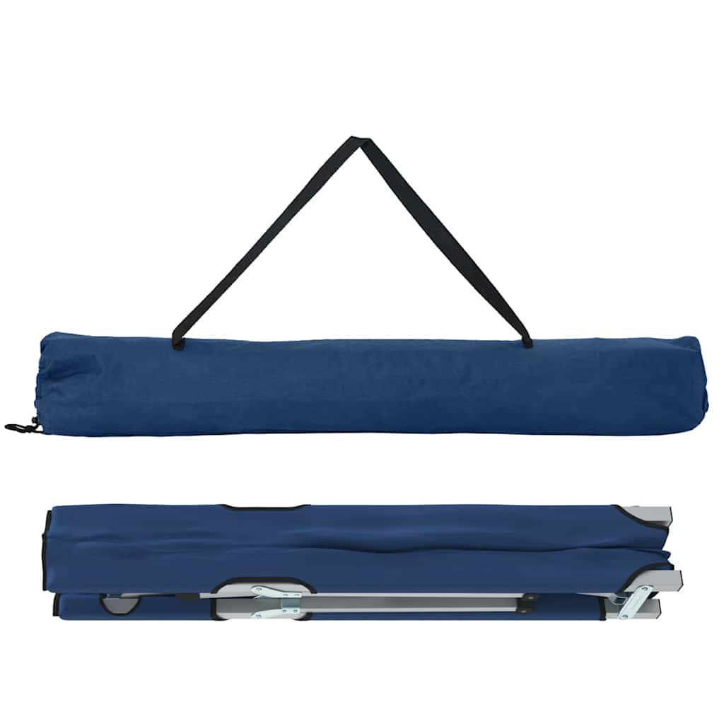 Foldende Camping Seng Blå 194 x 62,5 x 42,5 cm Oxford og Stål