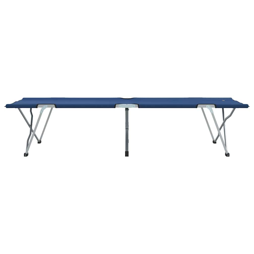 Foldende Camping Seng Blå 194 x 62,5 x 42,5 cm Oxford og Stål