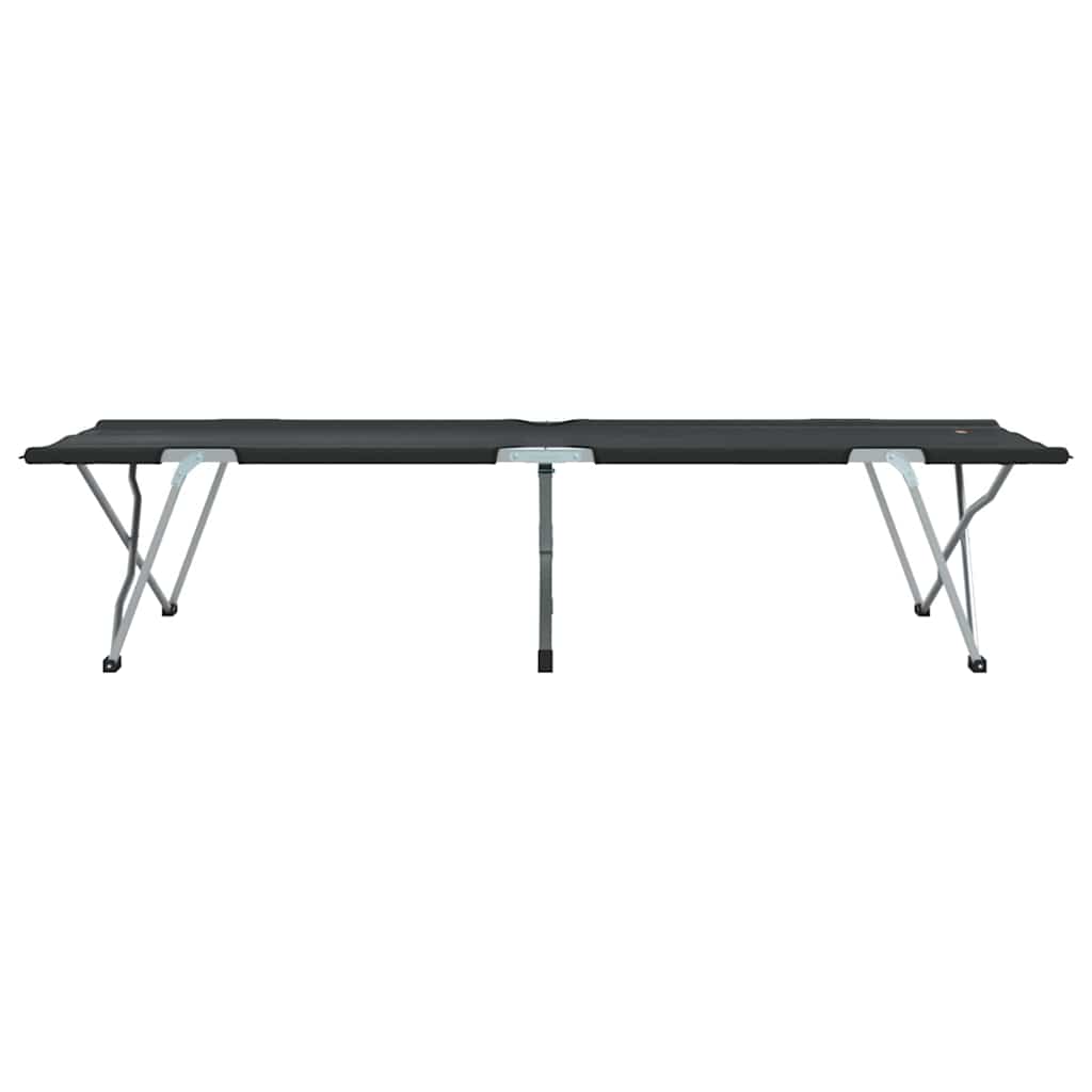 Foldende Camping Seng Sort 194 x 62,5 x 42,5 cm Oxford og Stål