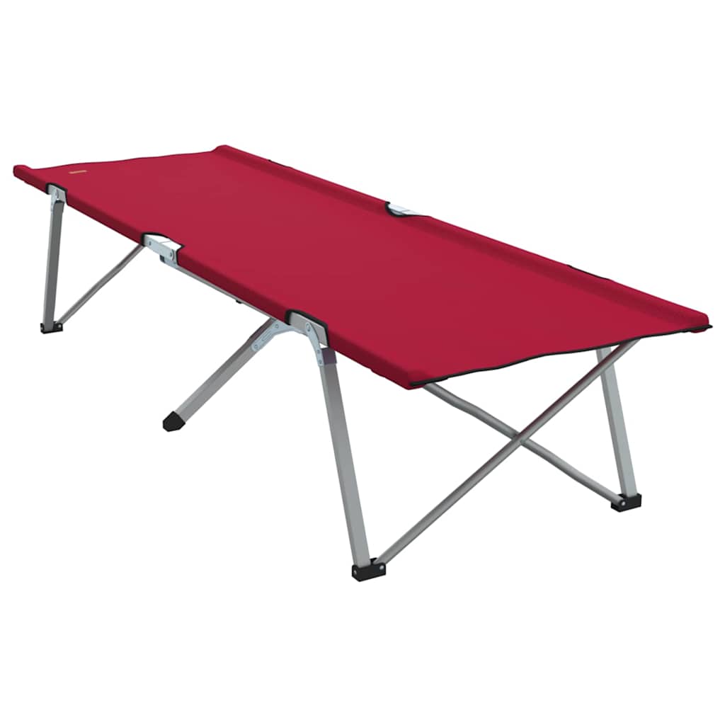 Foldende Camping Seng Rød 194 x 62,5 x 42,5 cm Oxford og Stål