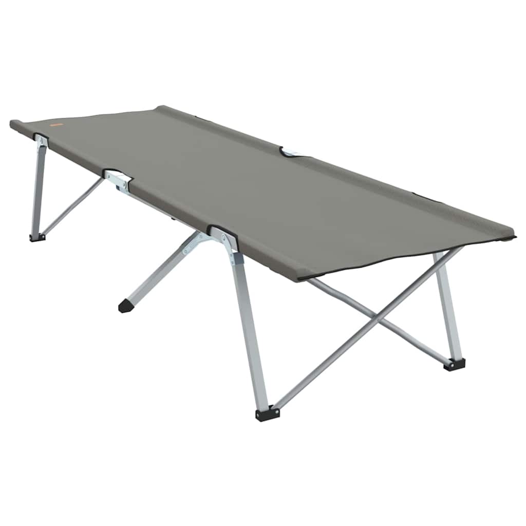 Foldende Camping Seng Grå 194 x 62,5 x 42,5 cm Oxford og Stål