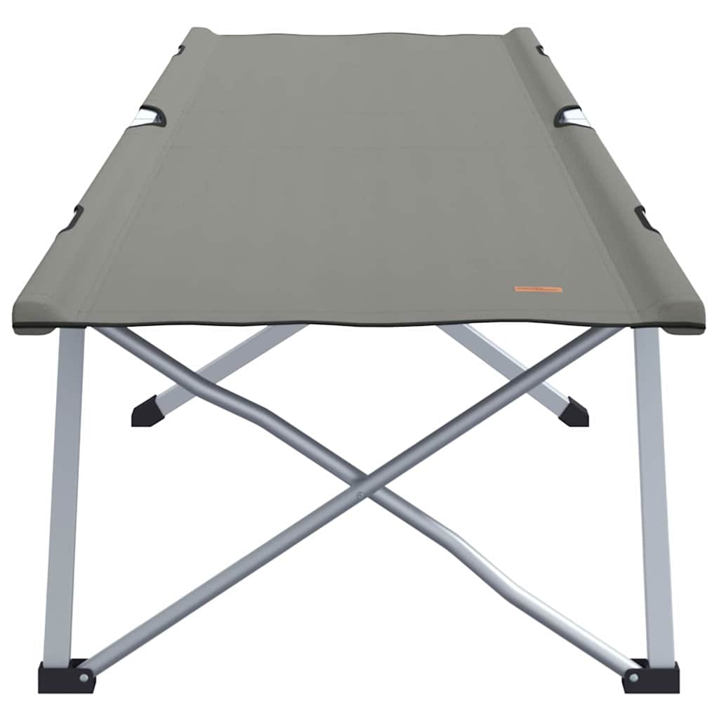 Foldende Camping Seng Grå 194 x 62,5 x 42,5 cm Oxford og Stål