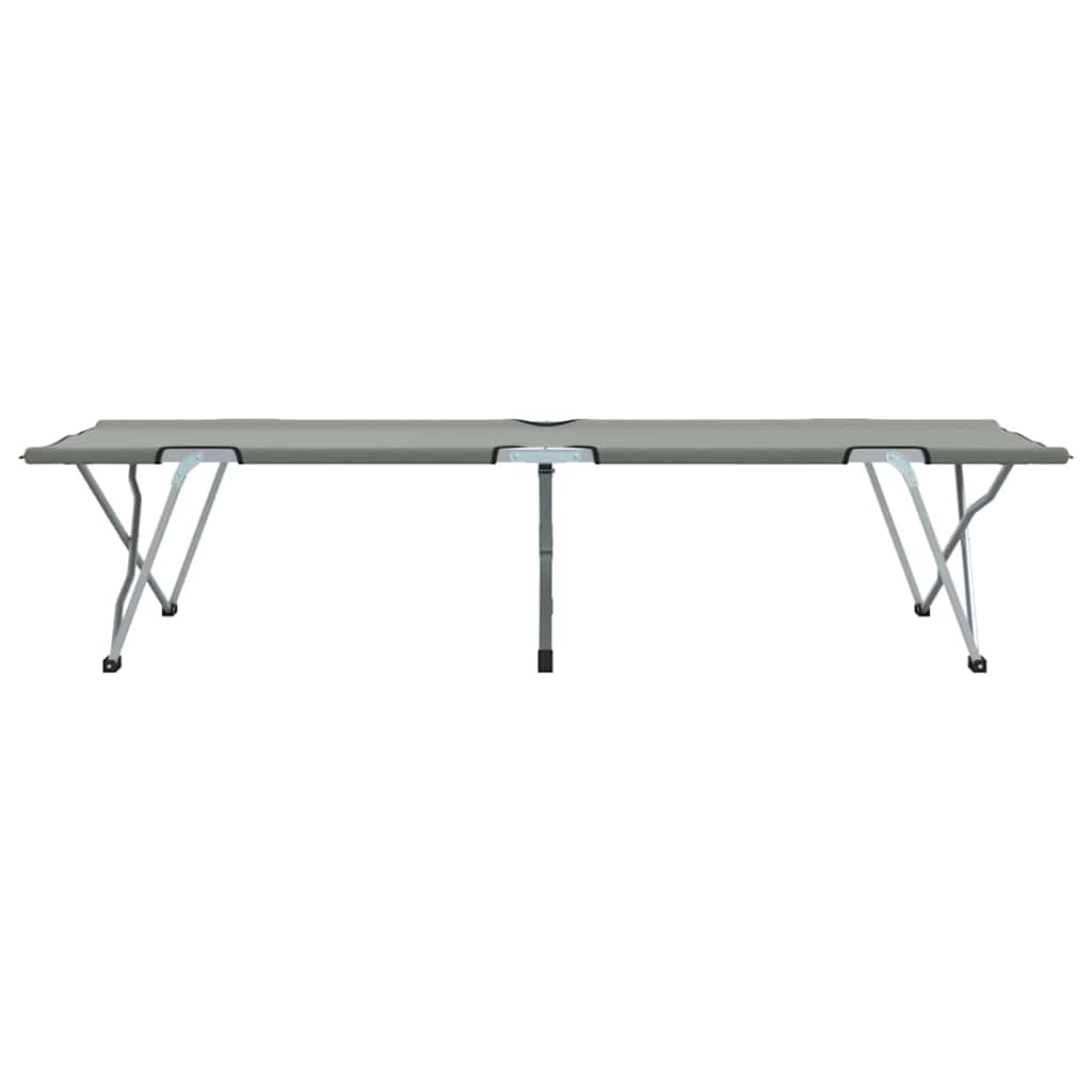 Foldende Camping Seng Grå 194 x 62,5 x 42,5 cm Oxford og Stål