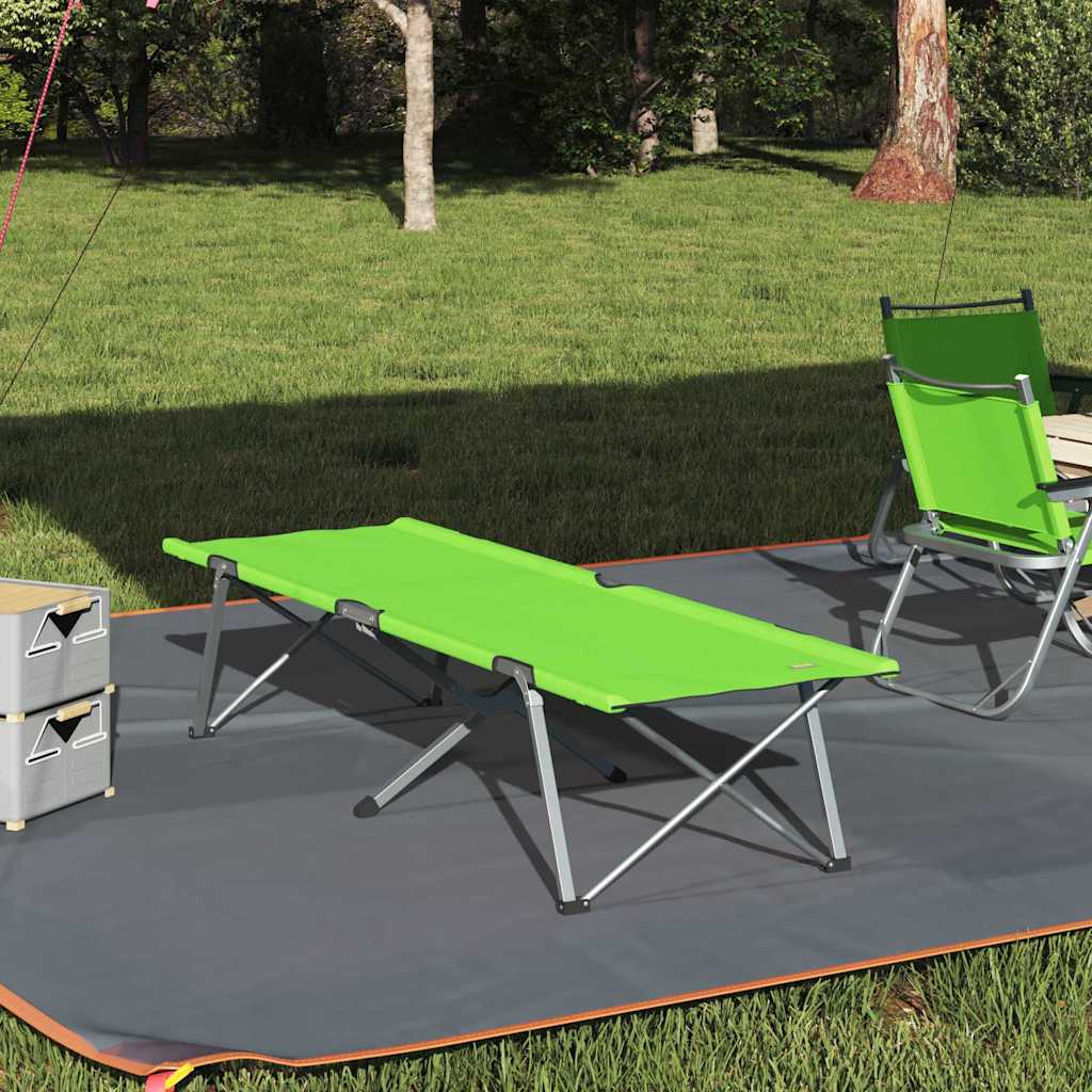 Foldende Camping Seng Grøn 194 x 62,5 x 42,5 cm Oxford og Stål