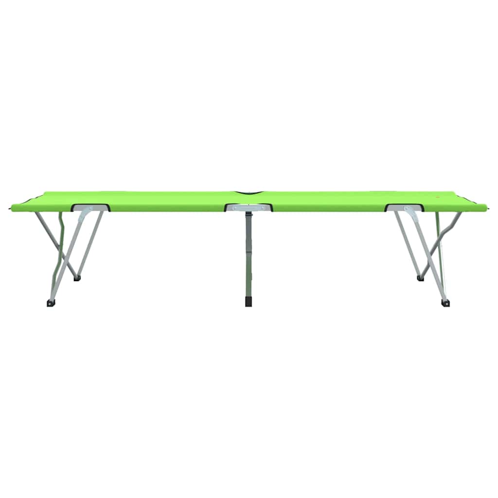 Foldende Camping Seng Grøn 194 x 62,5 x 42,5 cm Oxford og Stål