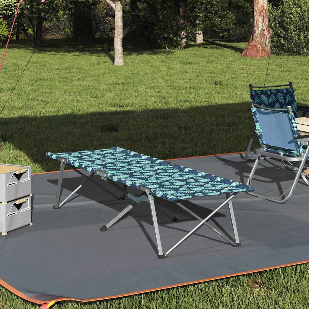 Foldende Camping Seng Skov 194 x 62,5 x 42,5 cm Oxford og Stål