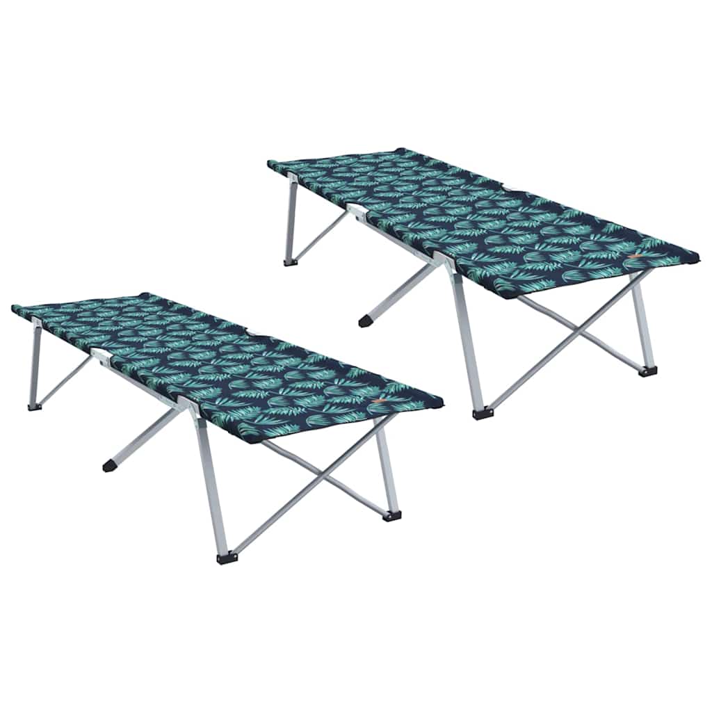 Foldende Camping Seng 2 stk. Skov 194 x 62,5 x 42,5 cm
