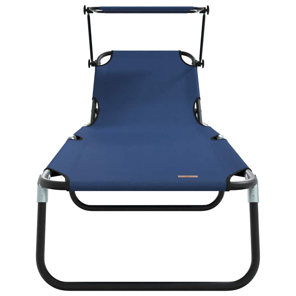 Foldestol Blå 190 x 57 x 81 cm oxford