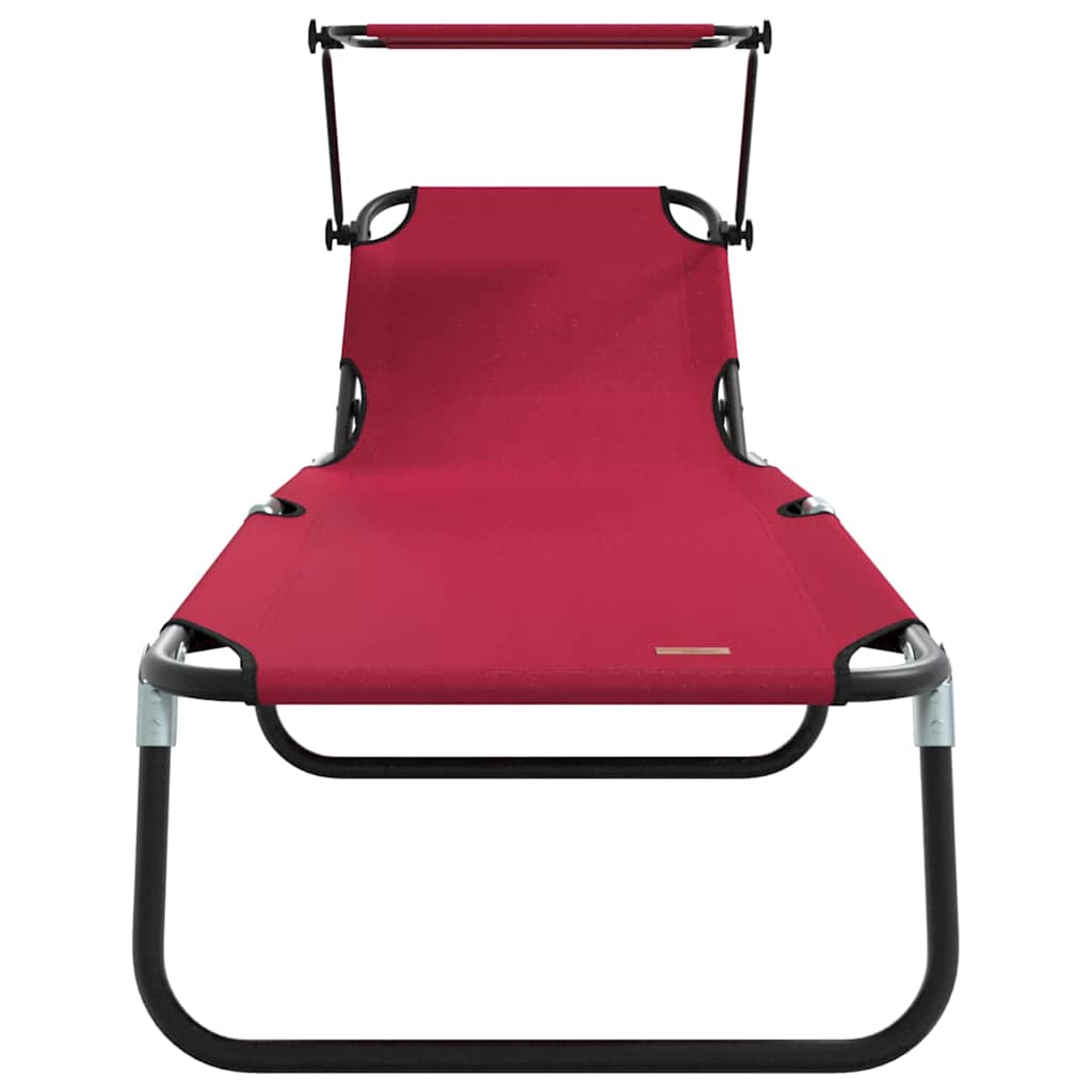 Foldestol Rød 190 x 57 x 81 cm oxford