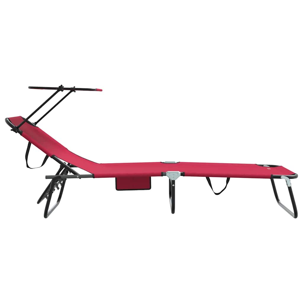 Foldestol Rød 190 x 57 x 81 cm oxford