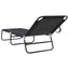 Foldestol Sort 188 x 57 x 86,5 cm Polyester