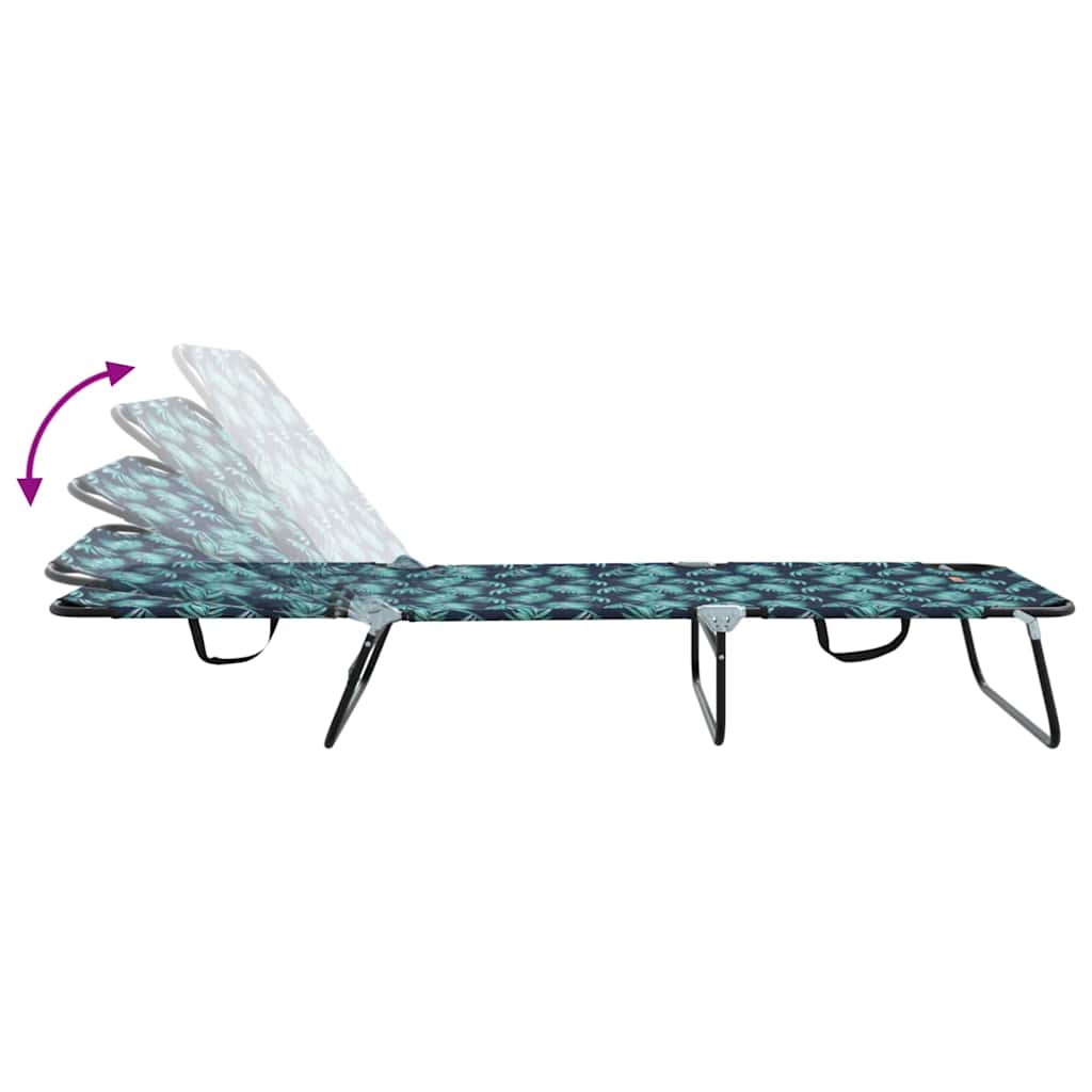 Foldestol Flerfarvet 188 x 57 x 86,5 cm Polyester