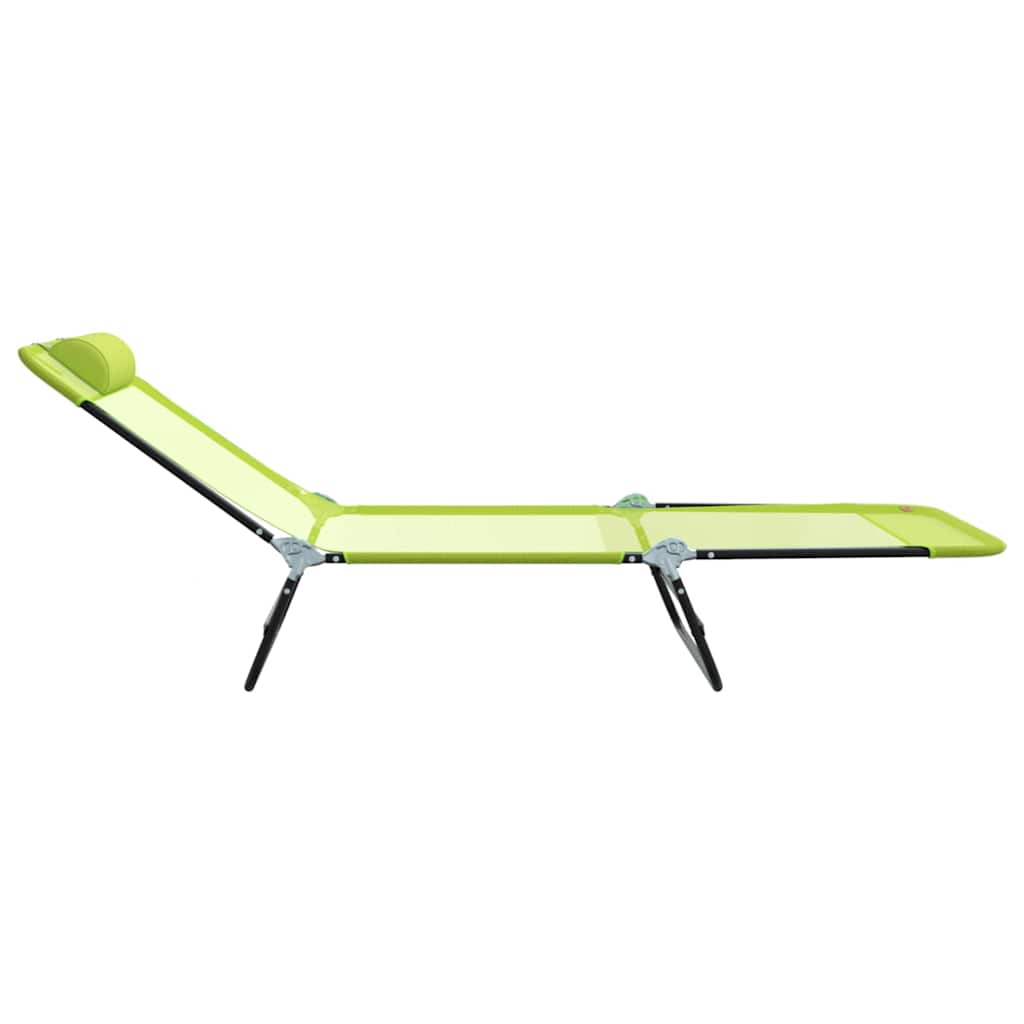 Foldestol Grøn 182 x 55 x 85,5 cm Textilene