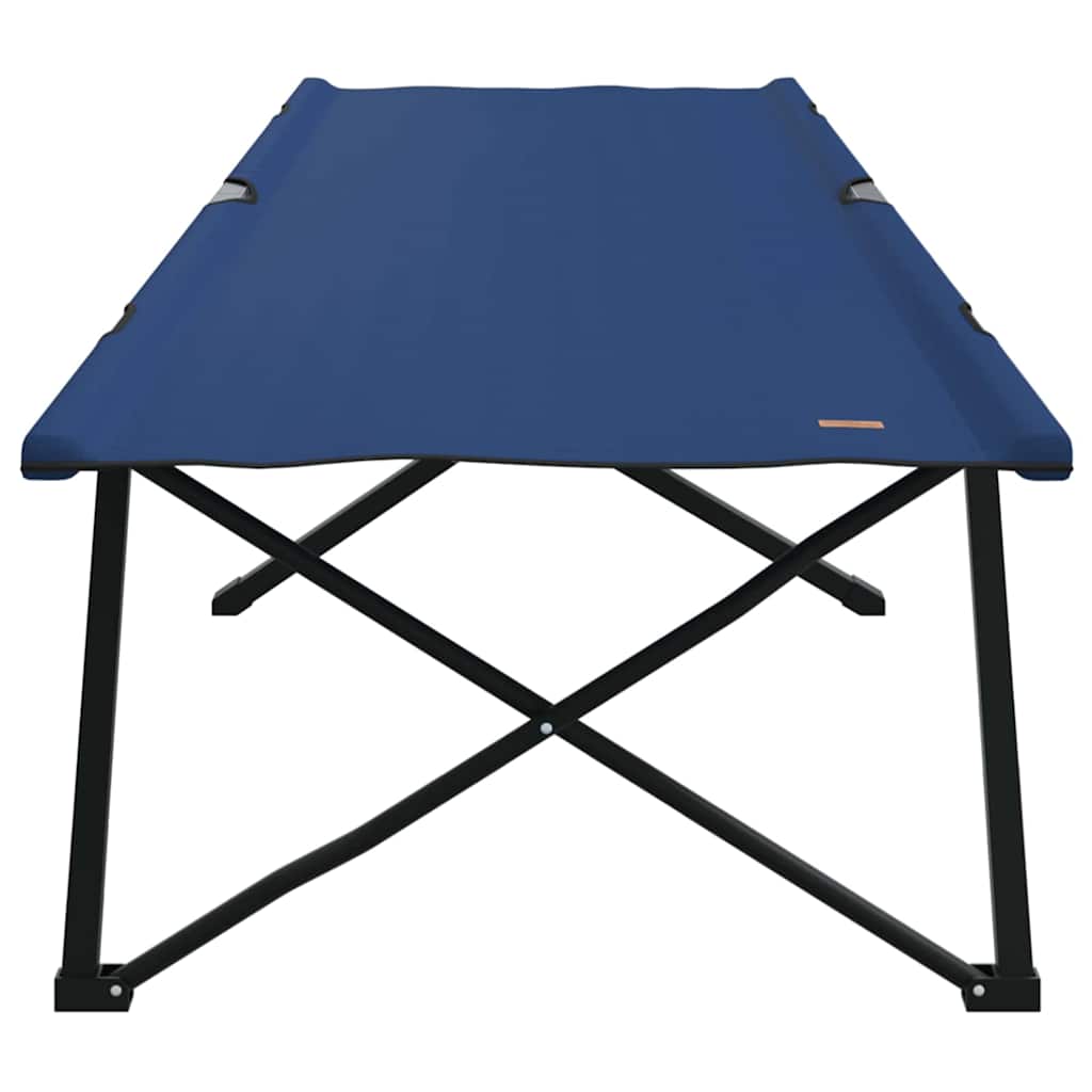 Foldende Camping Seng Blå 206 x 76 x 74 cm Oxford og Stål