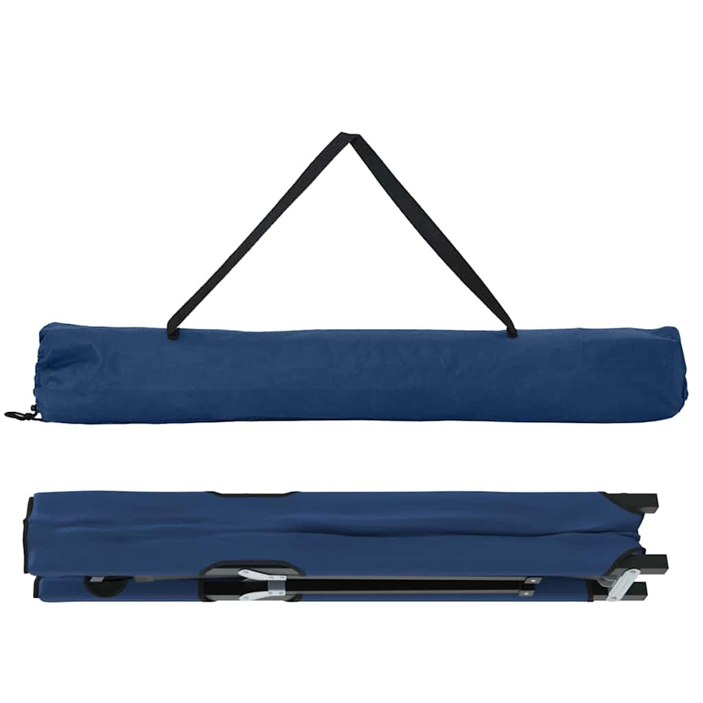 Foldende Camping Seng Blå 206 x 76 x 74 cm Oxford og Stål