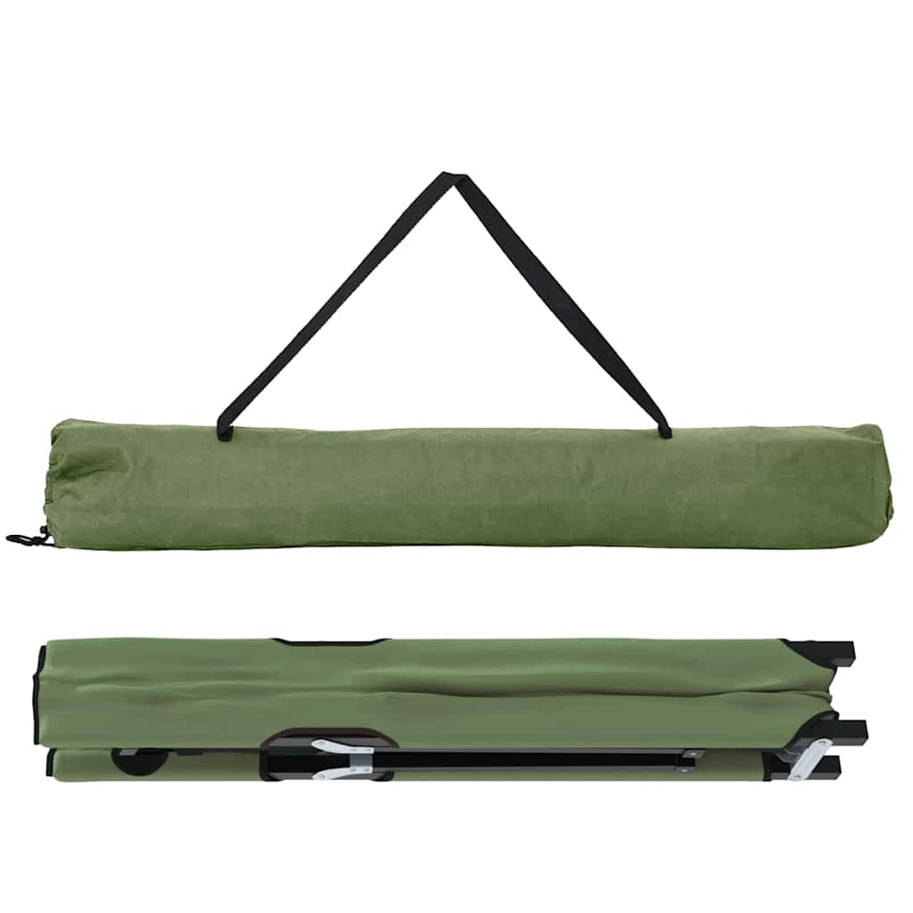 Foldende Camping Seng Grøn 206 x 76 x 74 cm Oxford og Stål