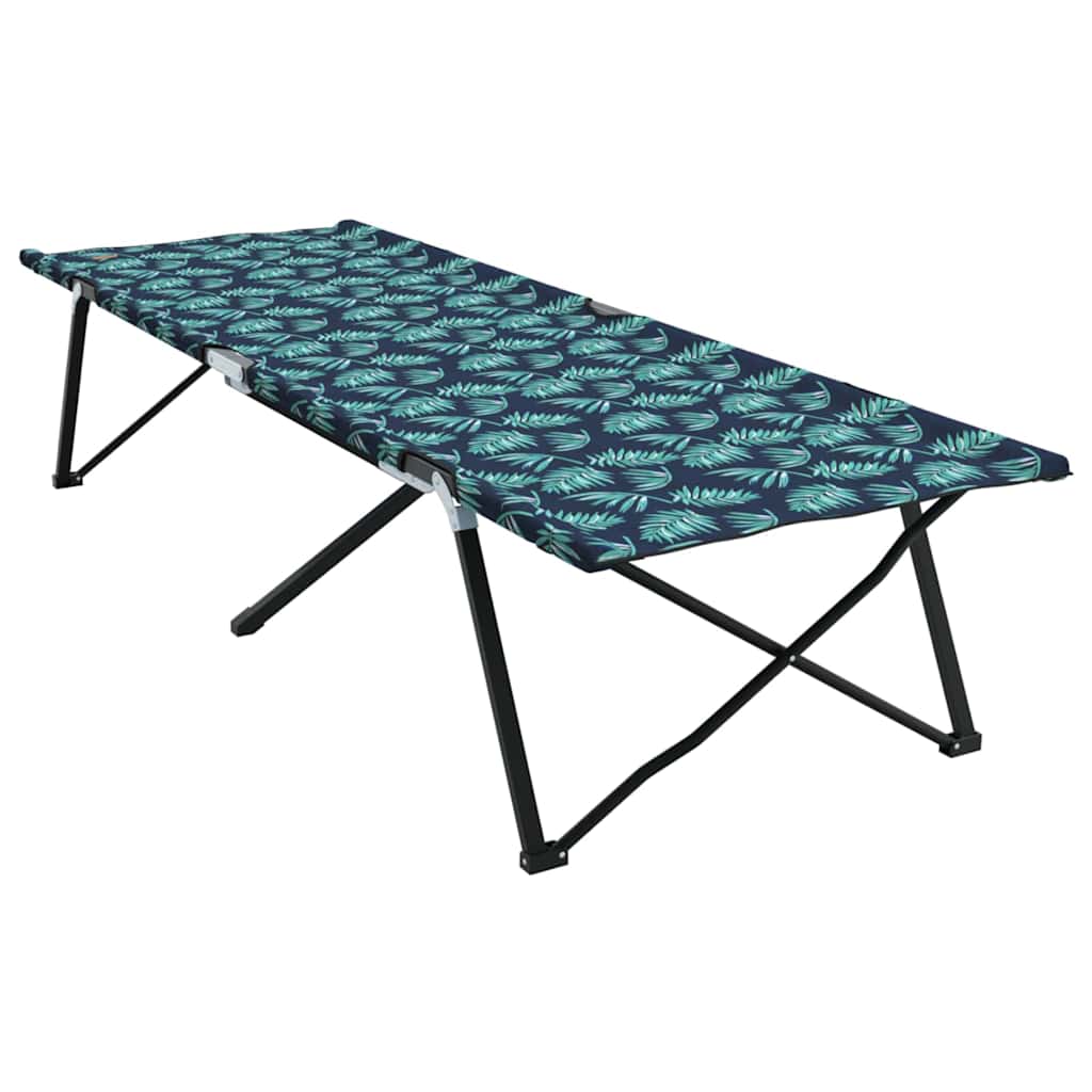 Foldende Camping Seng Blad Skov 206 x 76 x 74 cm Oxford og Stål