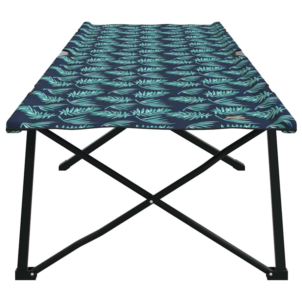 Foldende Camping Seng Blad Skov 206 x 76 x 74 cm Oxford og Stål