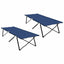 Foldende Camping Seng 2 stk. Blå 206 x 76 x 74 cm