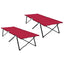 Foldende Camping Seng 2 stk. Rød 206 x 76 x 74 cm
