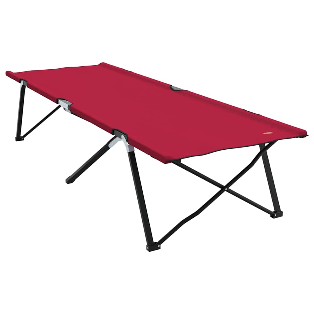 Foldende Camping Seng 2 stk. Rød 206 x 76 x 74 cm