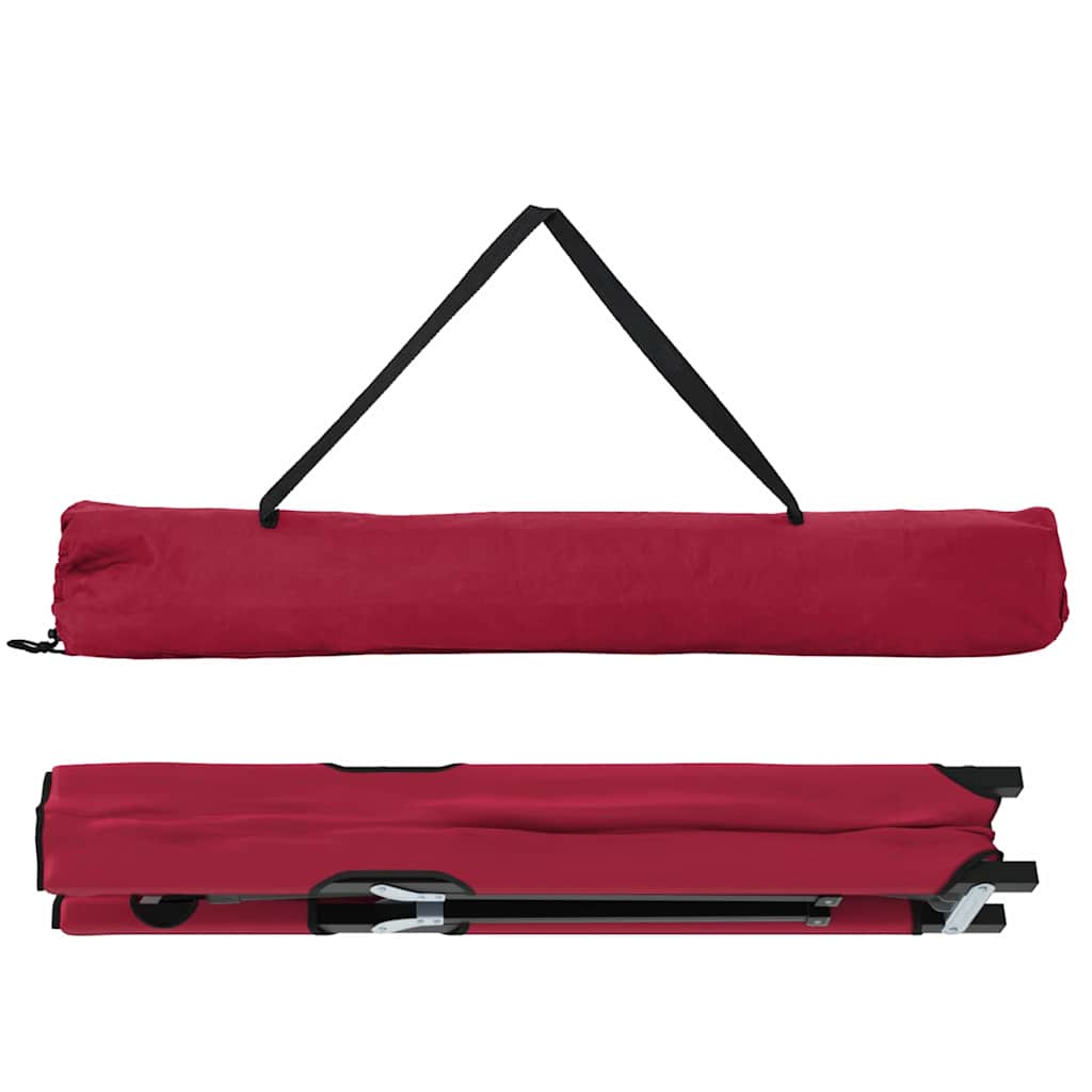 Foldende Camping Seng 2 stk. Rød 206 x 76 x 74 cm