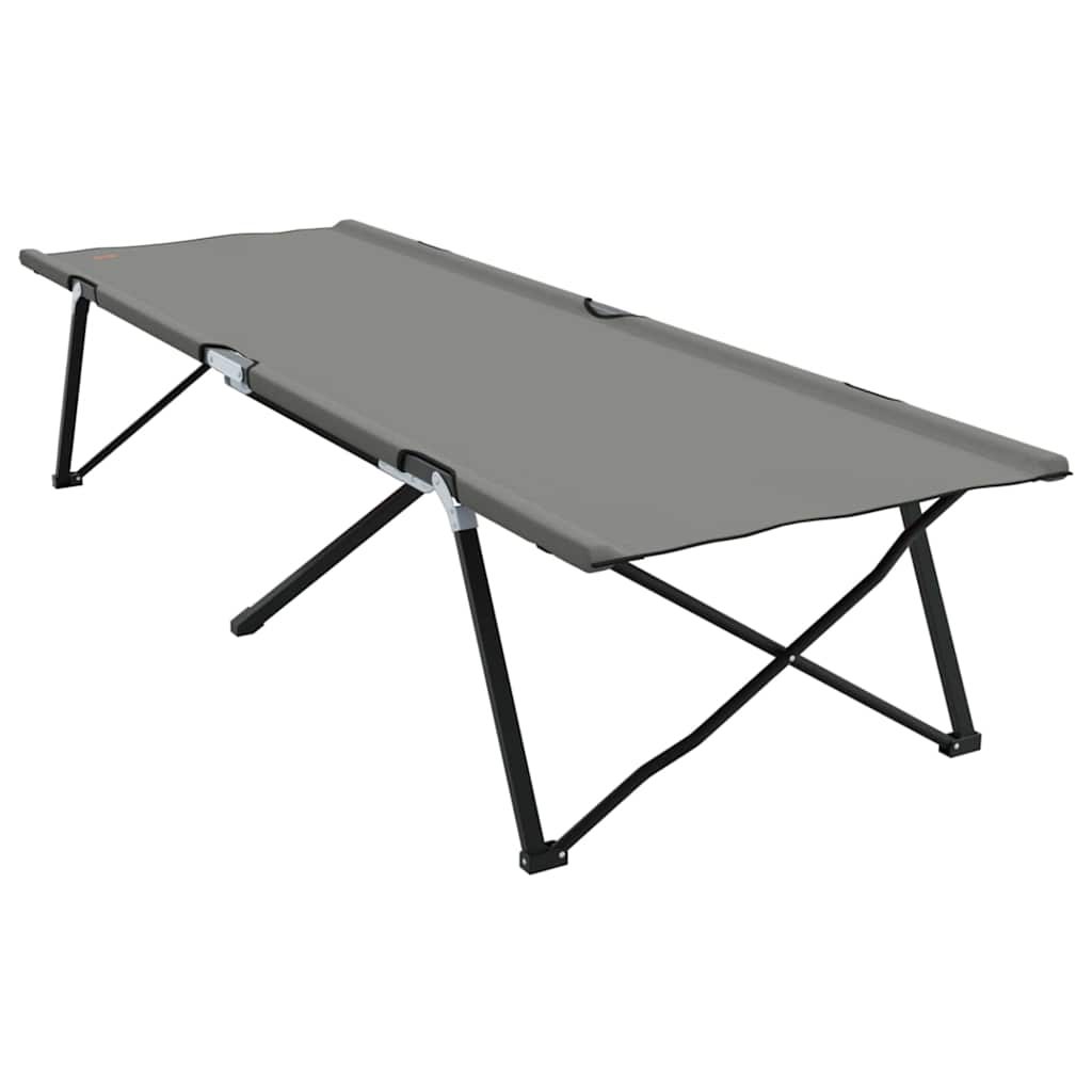 Foldende Camping Seng 2 stk. Grå 206 x 76 x 74 cm