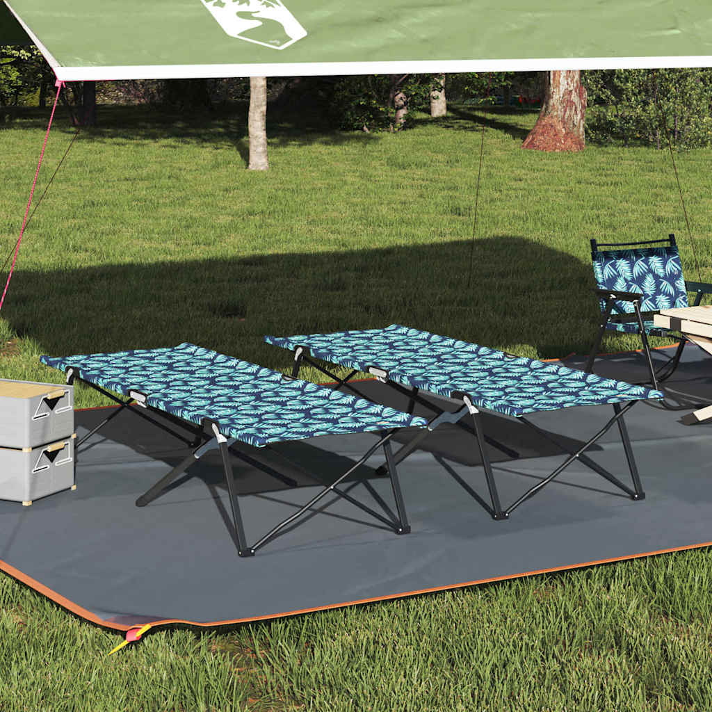 Foldende Camping Seng Blad 2 stk. Skov 206 x 76 x 74 cm