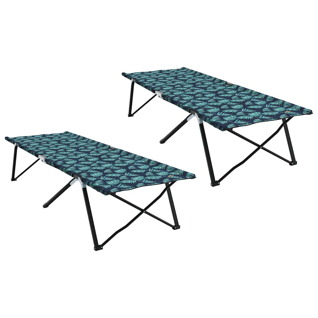 Foldende Camping Seng Blad 2 stk. Skov 206 x 76 x 74 cm
