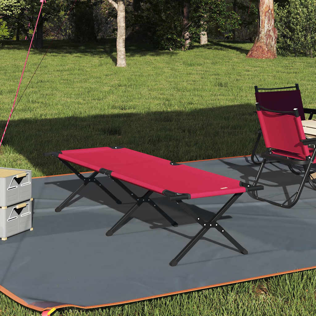 Foldende Camping Seng Rød 193 x 69 x 45 cm Oxford stof
