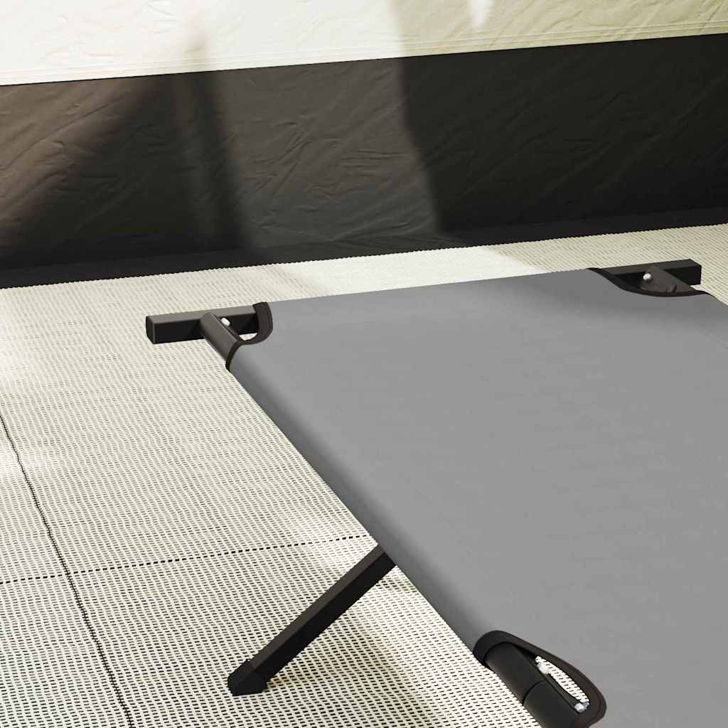 Foldende Camping Seng Grå 193 x 69 x 45 cm Oxford stof