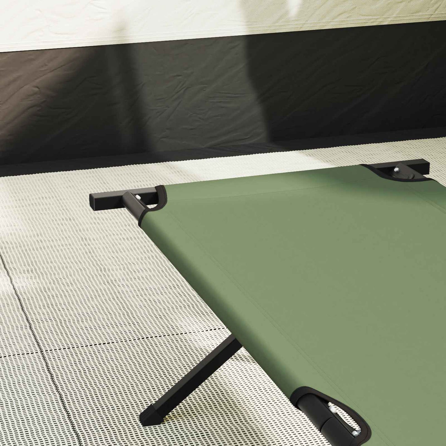 Foldende Camping Seng Grøn 193 x 69 x 45 cm Oxford stof