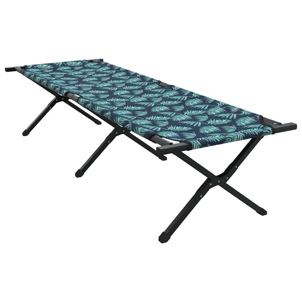 Foldende Camping Seng Blad Skov 193 x 69 x 45 cm Oxford stof
