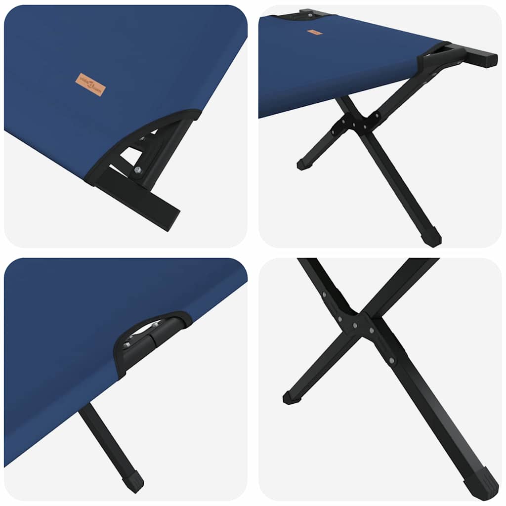 Foldende Camping Seng 2 stk. Blå 193 x 69 x 45 cm Oxford stof