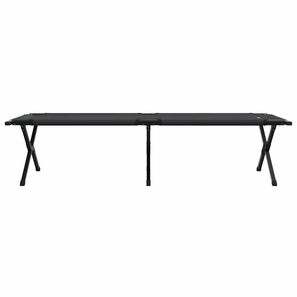 Foldende Camping Seng 2 stk. Sort 193 x 69 x 45 cm Oxford stof