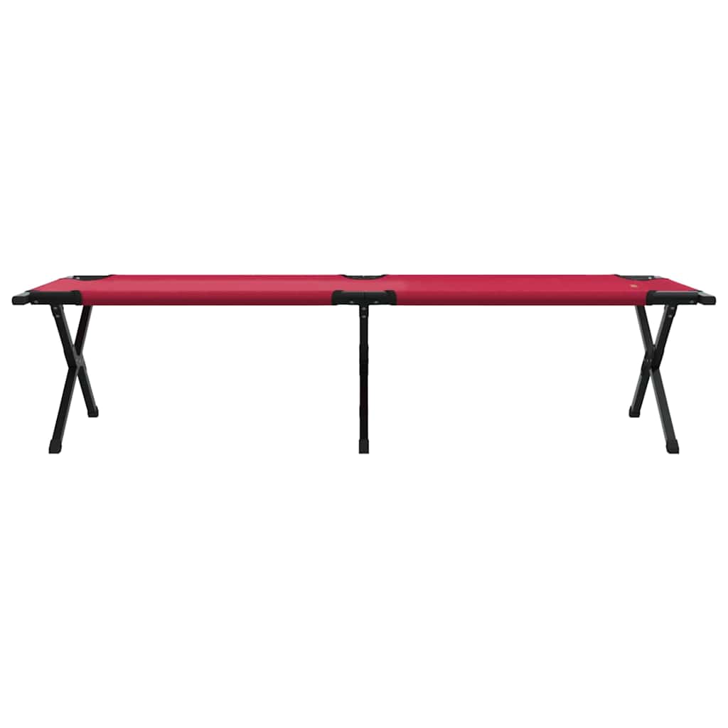 Foldende Camping Seng 2 stk. Rød 193 x 69 x 45 cm Oxford stof