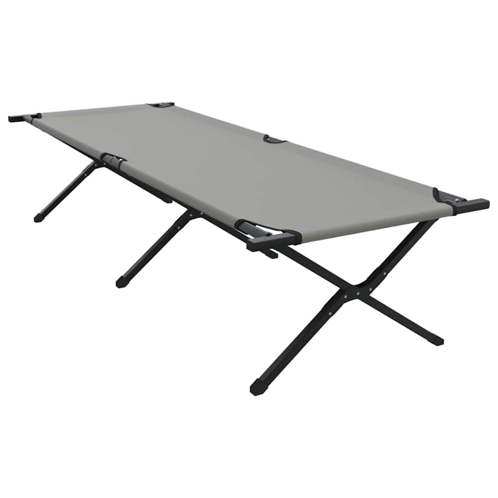 Foldende Camping Seng Grå 210 x 80 x 46 cm Oxford stof