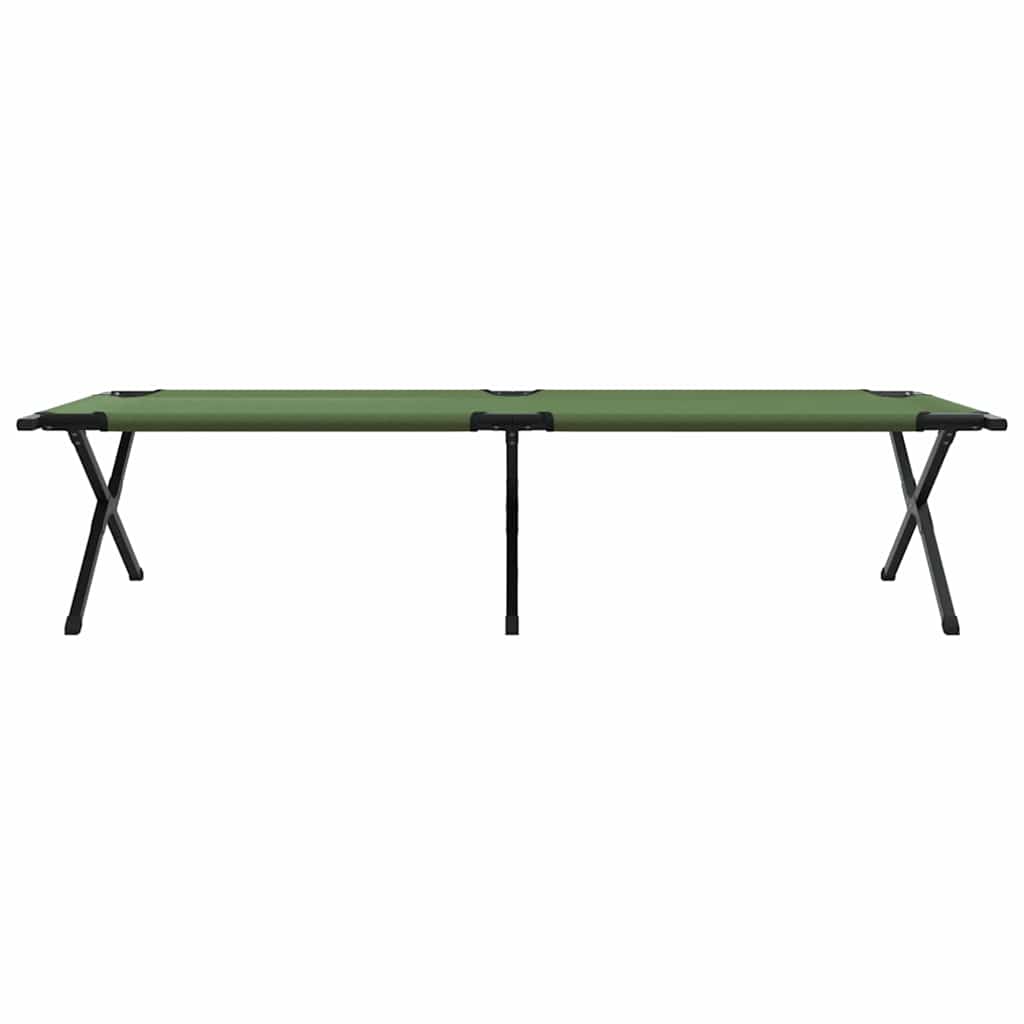 Foldende Camping Seng Grøn 210 x 80 x 46 cm Oxford stof
