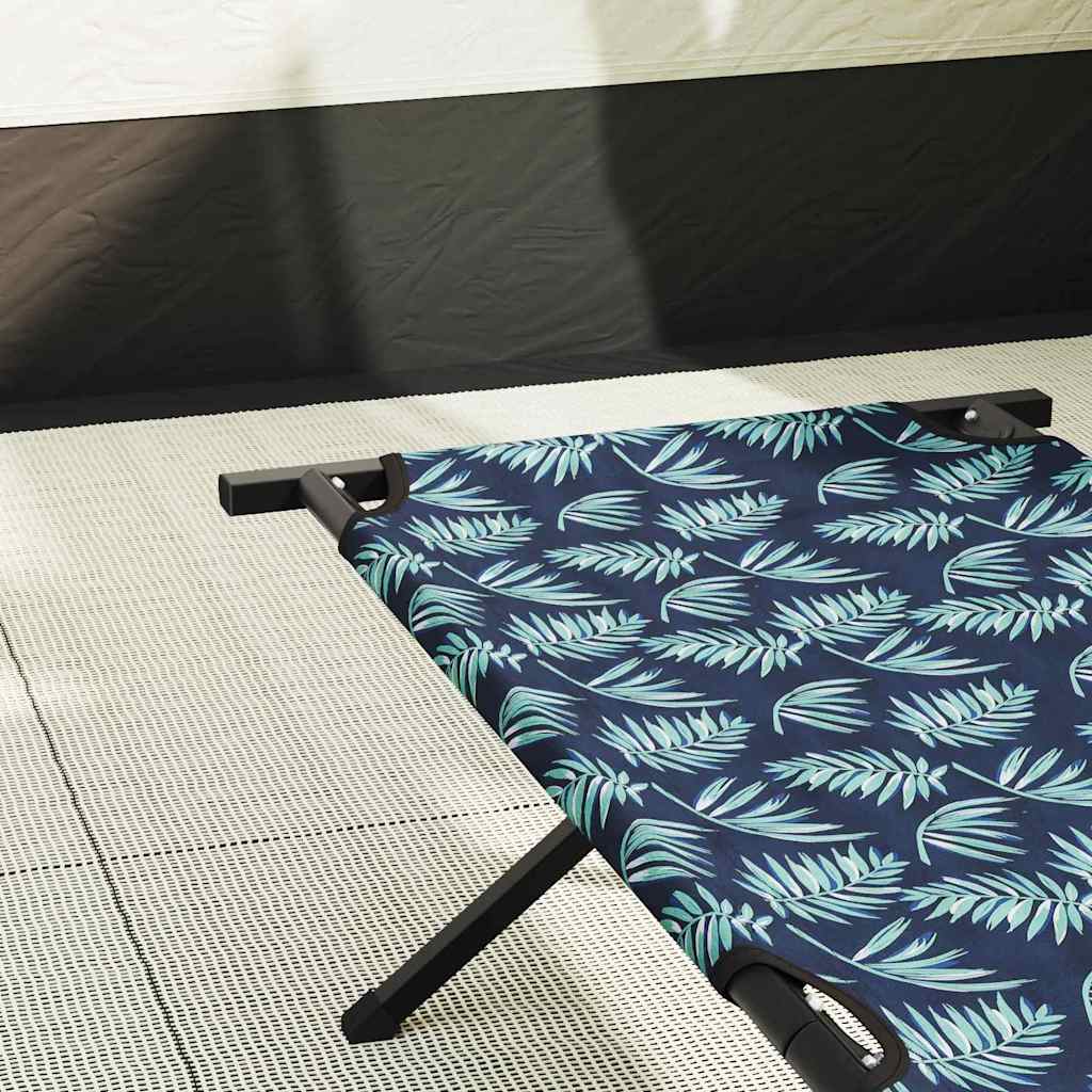 Foldende Camping Seng Blad Skov 210 x 80 x 46 cm Oxford stof