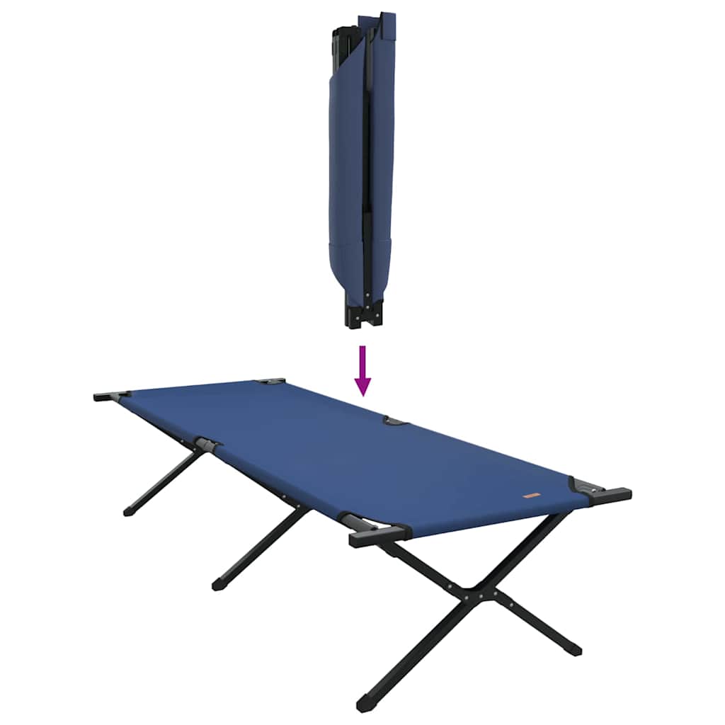 Foldende Camping Seng 2 stk. Blå 210 x 80 x 46 cm Oxford stof
