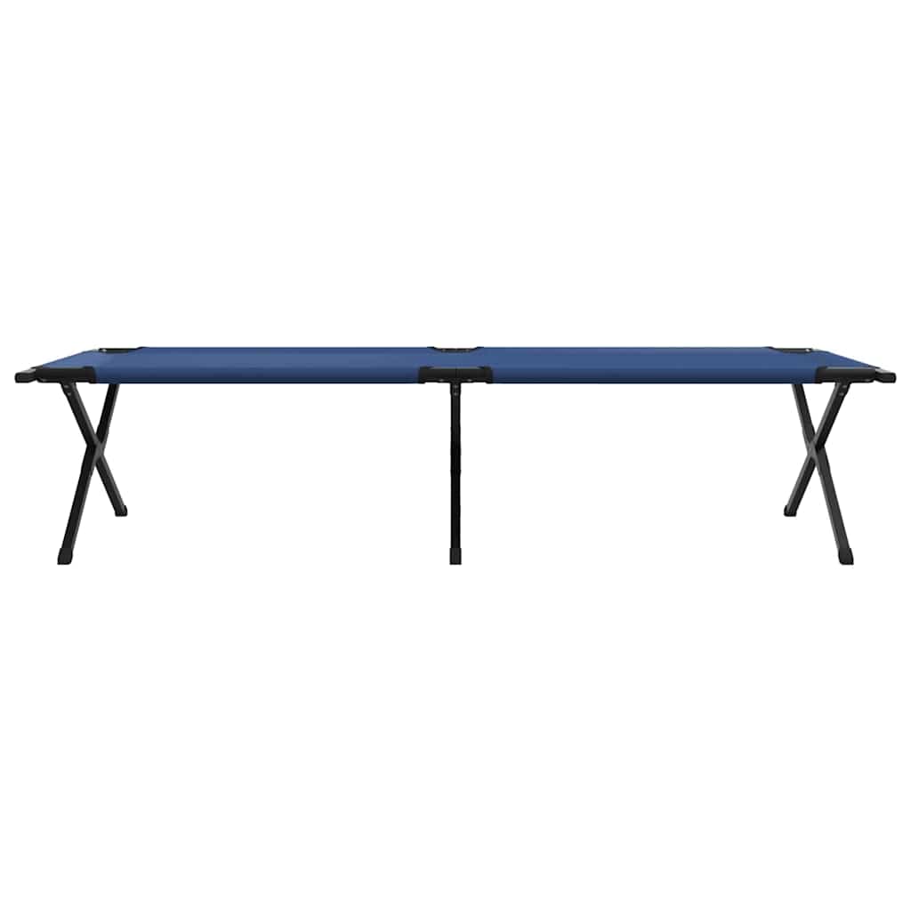 Foldende Camping Seng 2 stk. Blå 210 x 80 x 46 cm Oxford stof