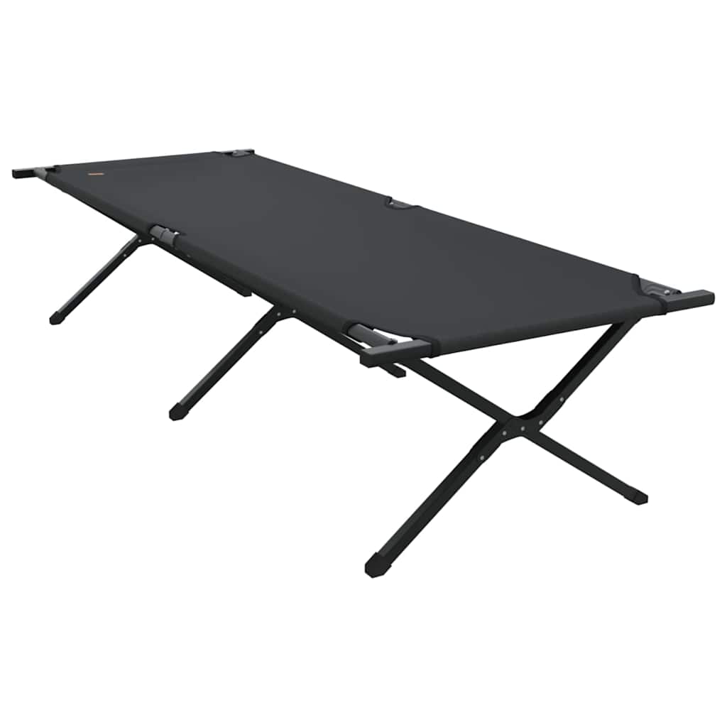 Foldende Camping Seng 2 stk. Sort 210 x 80 x 46 cm Oxford stof
