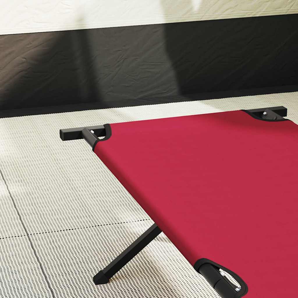 Foldende Camping Seng 2 stk. Rød 210 x 80 x 46 cm Oxford stof