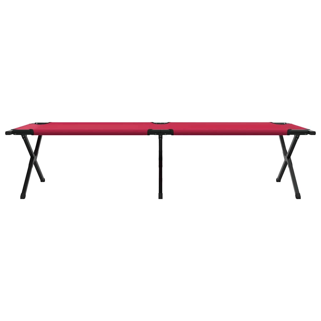 Foldende Camping Seng 2 stk. Rød 210 x 80 x 46 cm Oxford stof