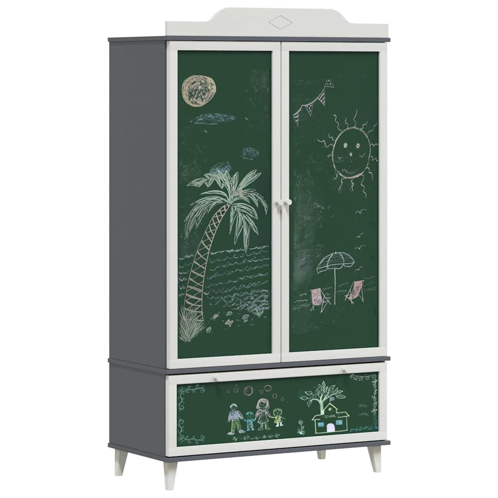 Børns kreative opbevaring ROROS Grå og Hvid 90 x 45 x 165 cm