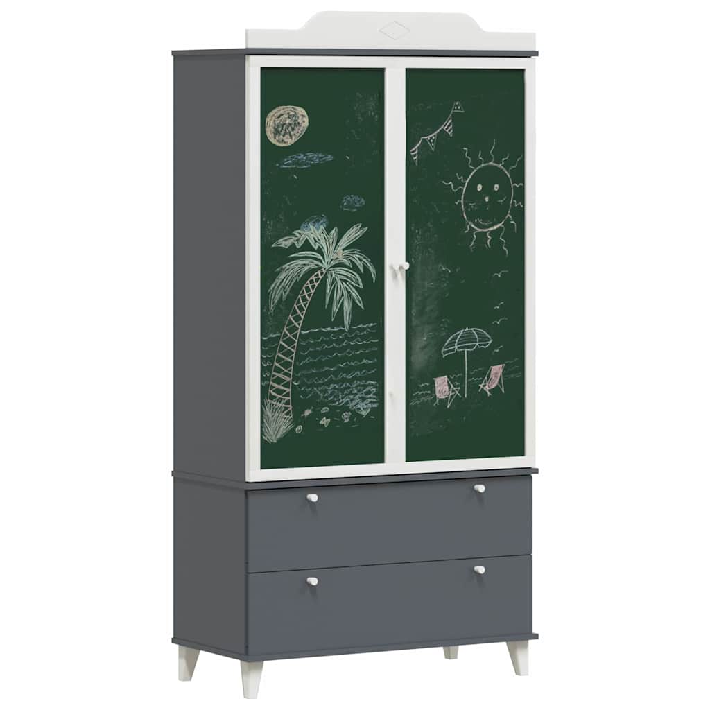 Børns kreative opbevaring ROROS Grå og Hvid 90 x 45 x 180 cm