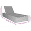 Solstol Grå 200.5 x 70 x 75 cm polyrattan