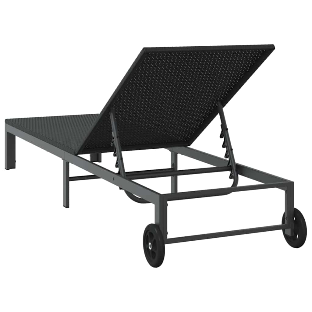 Solseng polyrattan Sort